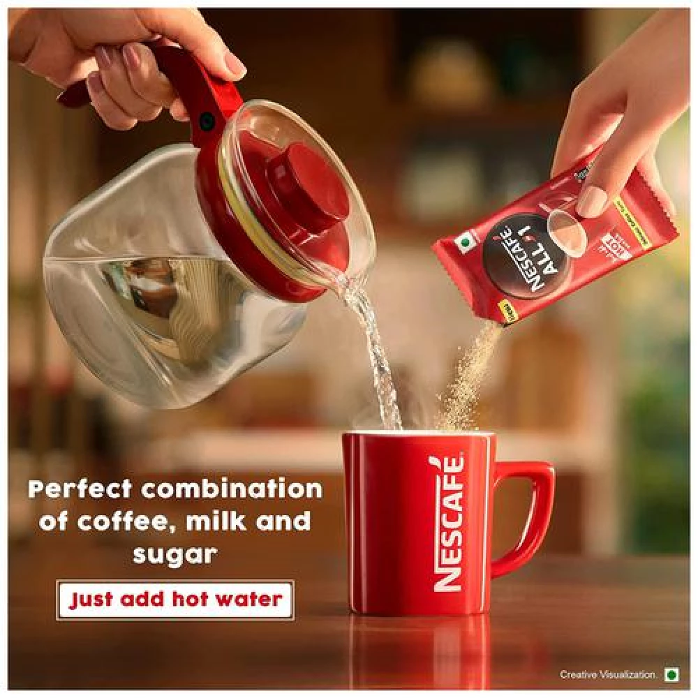 Nescafe All-In-One Powder Coffee Share Bag - Aromatic, 160 g (10 Units x 16 g)-5.webp